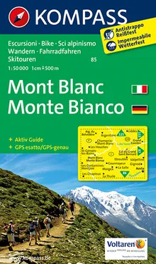Mont Blanc mapa