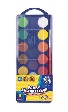 Farby akwarelowe Astra 18 kolorów - Outlet