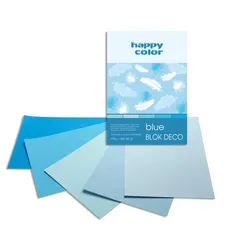 Blok Deco Blue A4 5 kolorów tonacja niebieska 5 sztuk
