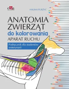 Anatomia zwierząt do kolorowania. Aparat ruchu. Podręcznik dla studentów weterynarii - Outlet - Halina Purzyc