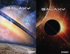 Zeszyt A4 Galaxy w kratkę 54 kartki 10 sztuk mix