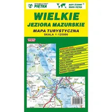 Wielkie Jezora Mazurskie mapa turystyczna 1:125 000