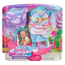 Barbie Chelsea Magiczna łódka + lalka - Outlet