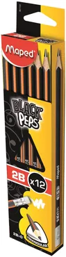 Ołówek z gumką Blackpeps 12 sztuk