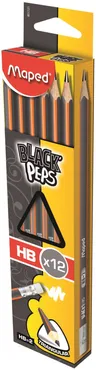 Ołówek z gumką Blackpeps 12 sztuk