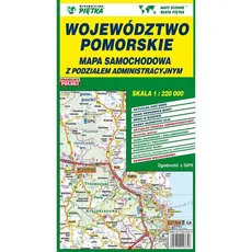 Województwo pomorskie Mapa samochodowa 1:220 000