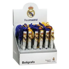 Długopis ze sznurkiem Real Madrid display 36 sztuk