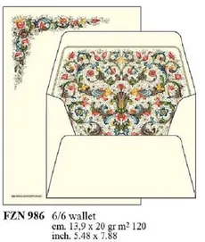 Papeteria Wallet 6 kopert i 6 papierów listowych FZN 986