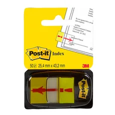 Zakładki indeksujące POST-IT z nadrukiem „wykrzyknik” PP 25x43mm 50 kartek