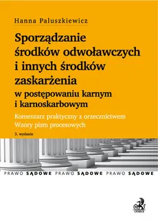 Sporządzanie środków odwoławczych i innych środków zaskarżenia w postępowaniu karnym i karnoskarbowy - Hanna Paluszkiewicz
