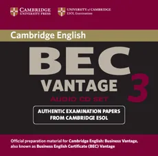 Cambridge BEC Vantage 3 Audio CD Set - Outlet