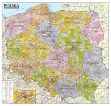 Polska mapa administracyjno-samochodowa 1:570 000 listwa - Outlet