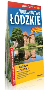 Województwo Łódzkie laminowana mapa samochodowo-turystyczna 1:220 000