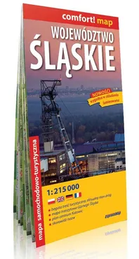 Województwo Śląskie laminowana mapa samochodowo-turystyczna 1:215 000