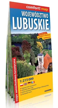 Województwo Lubuskie laminowana mapa samochodowo-turystyczna 1:215 000