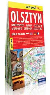 Olsztyn Bartoszyce Iława Kętrzyn Mrągowo Ostróda i Szczytno plan miasta 1:15 000