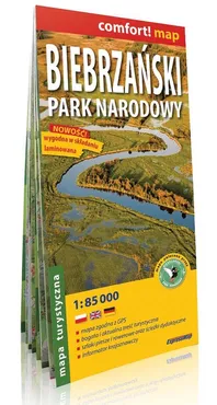 Biebrzański park Narodowy mapa turystyczna 1:85 000