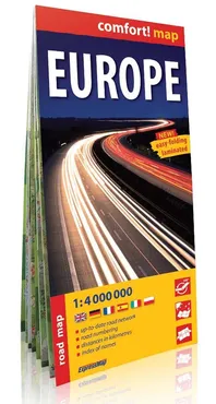 Europe road map 1:4 000 000