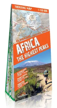 Africa the highest peaks 1:150 000 trekking map