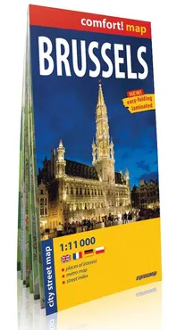 Brussels laminowany plan miasta 1:11 000