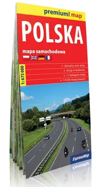 Polska mapa samochodowa Polski 1:675 000 - Outlet