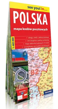 Polska mapa kodów pocztowych 1:685 000