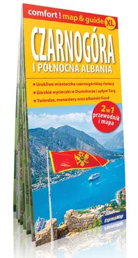 Czarnogóra i Albania północna 2w1: przewodnik + mapa - Outlet