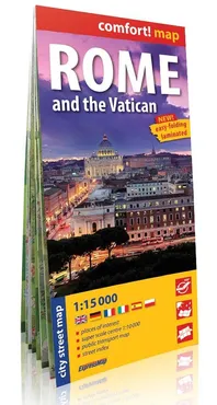 Rzym i Watykan laminowany plan miasta 1:15 000