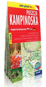 Puszcza Kampinoska, papierowa mapa turystyczna 1:35 000 - Outlet