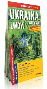 Ukraina Zachodnia Lwów 1:500 000 Mapa laminowana - Szymaczak Marcin (red.)
