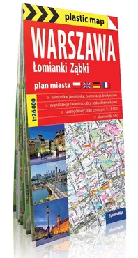 Warszawa plastic! map foliowany plan miasta - Praca zbiorowa