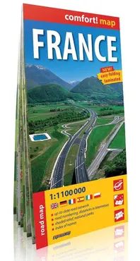 Francja France road map 1:1100000