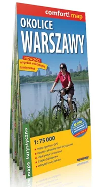 Okolice Warszawy mapa turystyczna 1:75 000