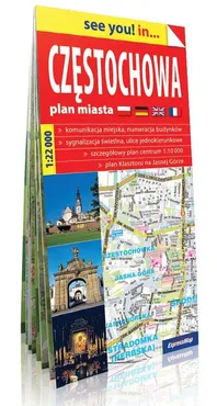 Częstochowa see you! in papierowy plan miasta 1:22 000 - Outlet