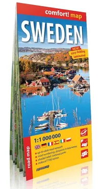 Szwecja Sweden road map 1:1 000 000 - Outlet