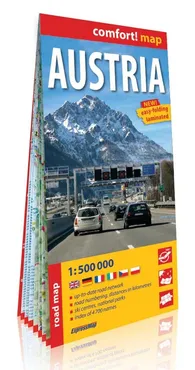 Austria mapa samochodowa 1:500 000