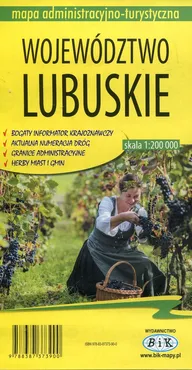 Województwo lubuskie mapa administracyjno-turystyczna 1:200 000 - Outlet