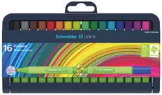 Cienkopis Schneider Link-It, 0,4 mm, stojak - podstawka, 16 szt. miks kolorów