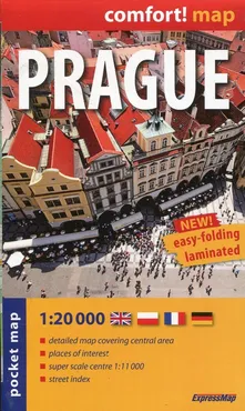 Prague pocket map 1:20 000