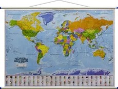 Świat mapa ścienna polityczna 1:30 000 000
