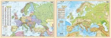 Europa polityczno-fizyczna mapa-podkładka na biurko