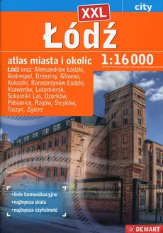 Łódź XXL atlas miasta i okolic 1:16 000 - Outlet