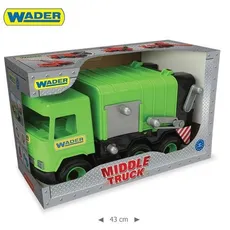 Middle Truck Śmieciarka zielona w kartonie