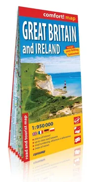 Great Britain and Ireland laminowana mapa samochodowo-turystyczna 1:950 000