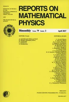 Reports on Mathematical Physics 79/2 2017