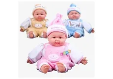 Lalka bobas niemowlę w ubranku 50cm różowy - Outlet