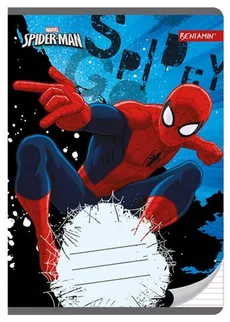 Zeszyt A5 Spider-Man w trzy kolorowe linie 16 kartek 10 sztuk