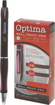 Długopis kulkowy TB 208 0.7 mm czerwony 12 sztuknull