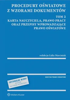 Procedury oświatowe z wzorami dokumentów Tom 2 - Lidia Marciniak