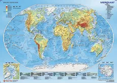 Podkład dwustronny z mapą świata